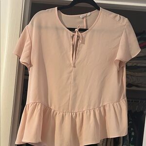 GAP Light Pink Peplum Blouse